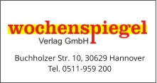 Buchholzer Str. 10, 30629 Hannover Tel. 0511-959 200